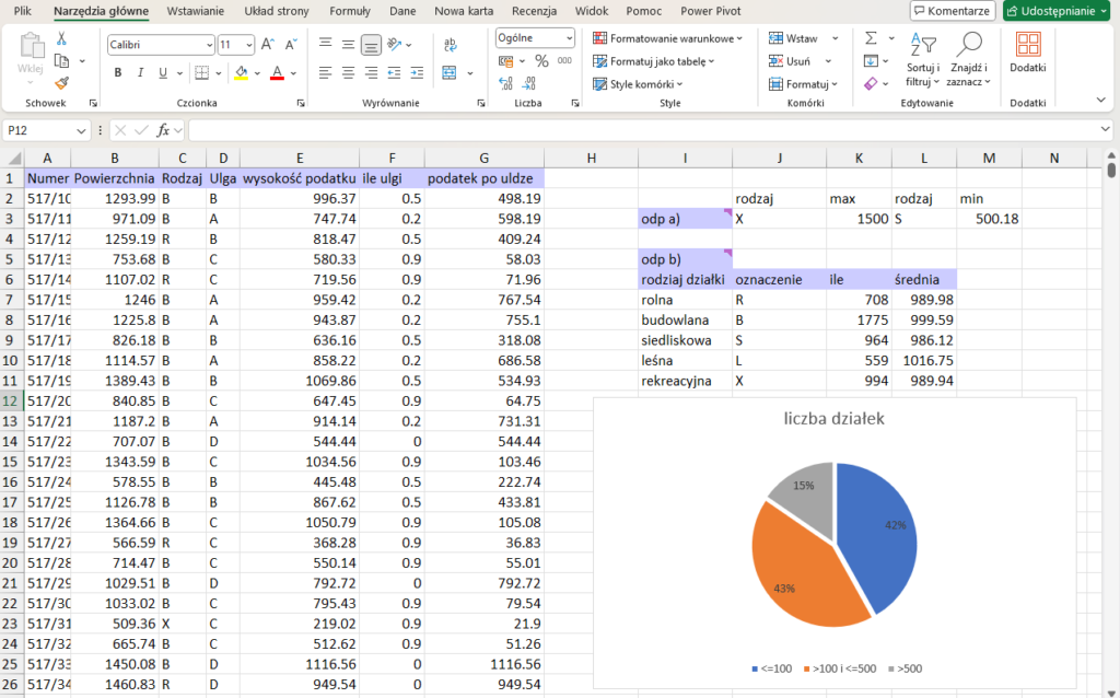 Grafika przedstawiająca kurs maturalny do matury z informatyki, moduł excel.